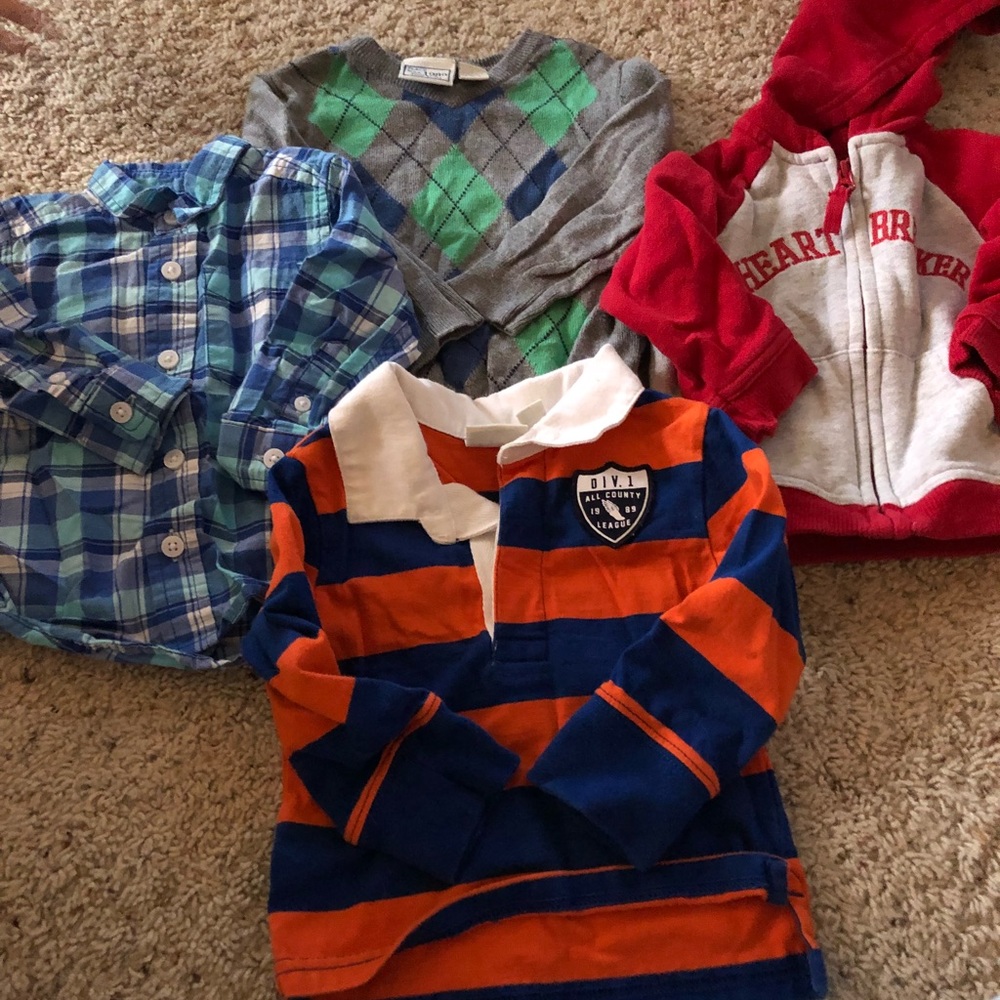 Bundle of 18 month boy tops